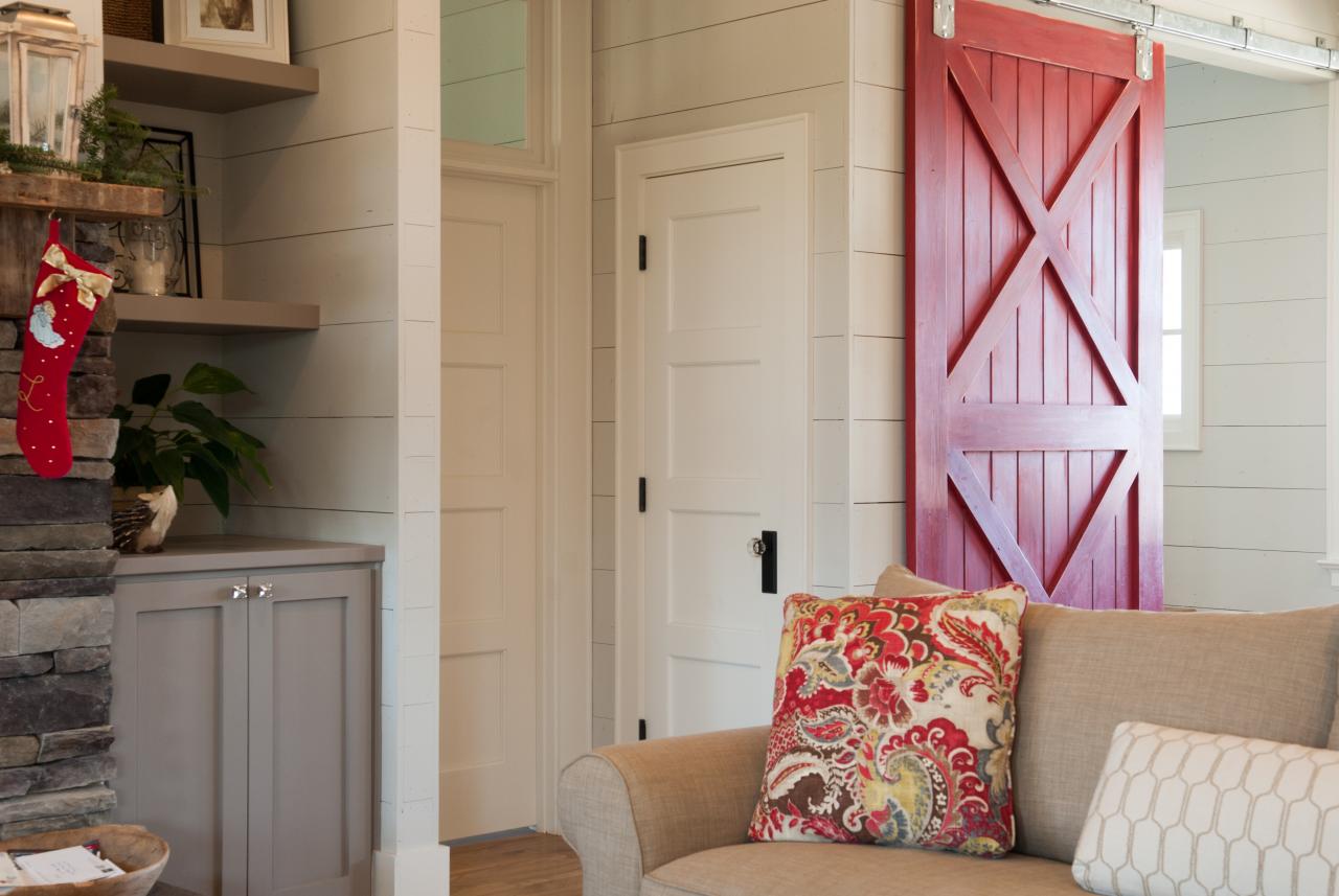 Trustile V Groove Door with Pop of Red.jpg