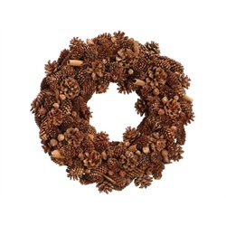 Holiday Wreaths and Exterior Doors, A Lasting Tradition pine cone wreath